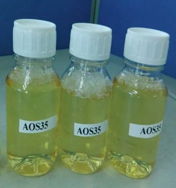 Sodio C14-16 olefinsulfonato tensioattivi anionici CAS68439-57-6 Liquido limpido da incolore a giallastro